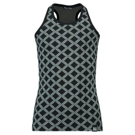 Billy & Lilly Tanktop Julia Square grey - dark grey