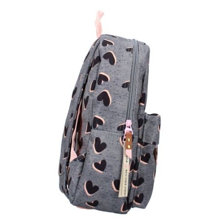 Rugzak Milky Kiss love land grey (34 x 26 x 10 cm)