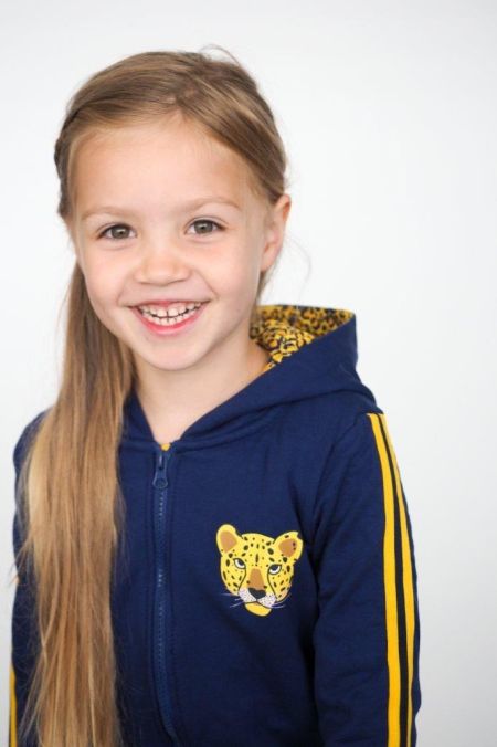 Louder! vest Zoe midnight blue (gevoerd)