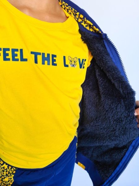 Louder! vest Zoe midnight blue (gevoerd)