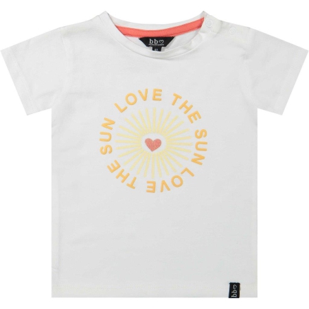 Beebielove shirt WHT Love the Sun (15-2801)