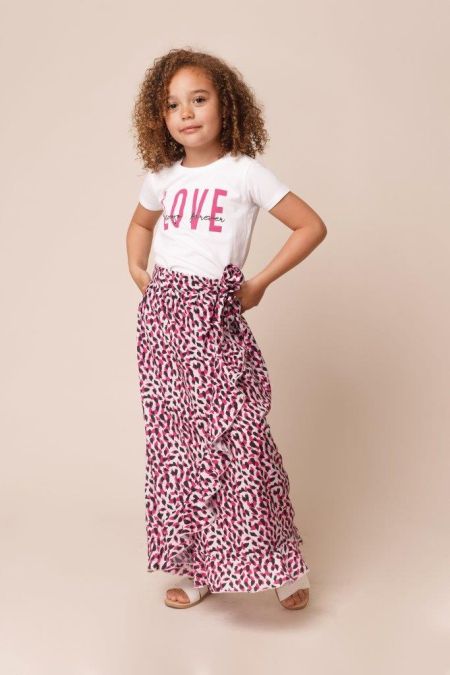 moeilijk tevreden te krijgen De slaapkamer schoonmaken limiet Little Miss Juliette lange rok MUL pink leopard (40-2120) | Mini & More