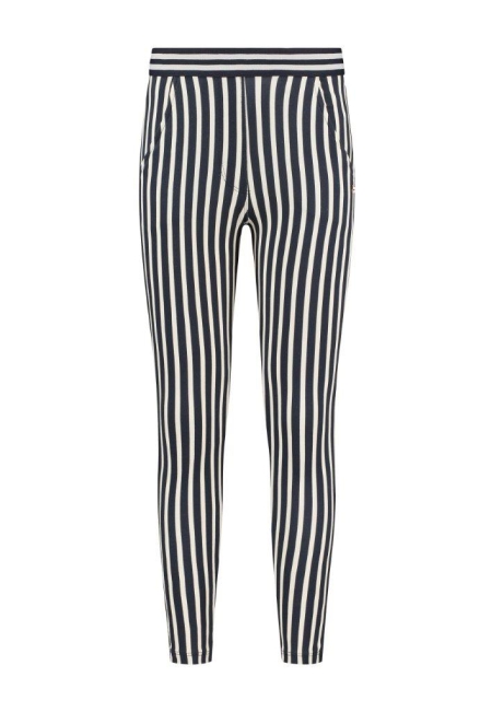 Chaos and Order broek Jolly navy stripe
