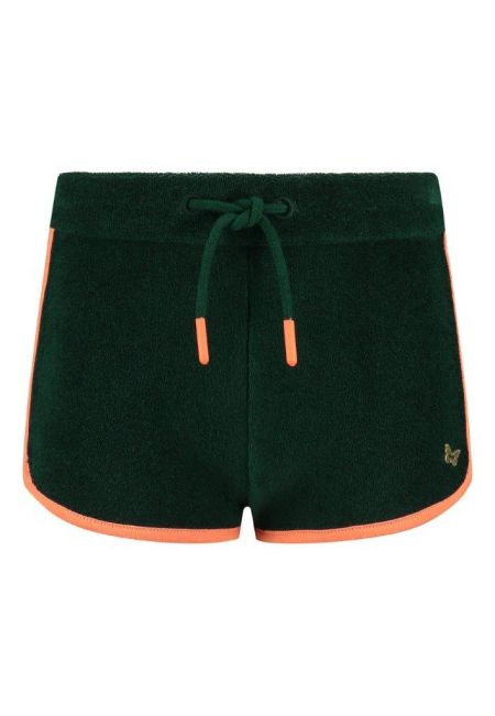 Chaos and Order shorts Yaan dark green (badstof)