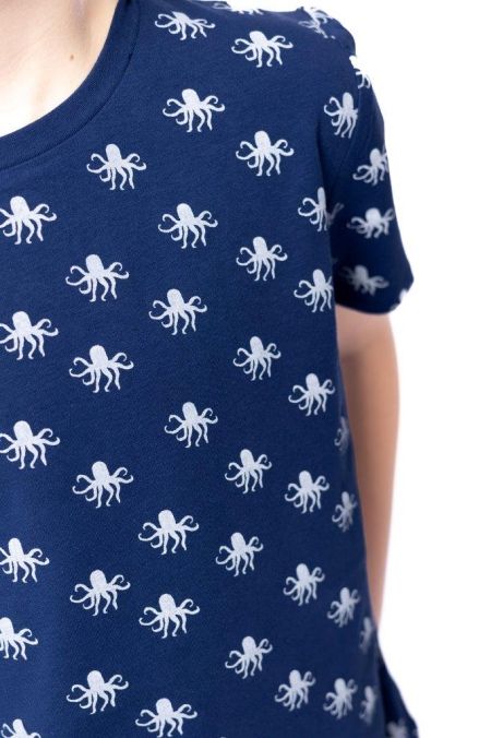 Louder! shirt Noud octopus AOP