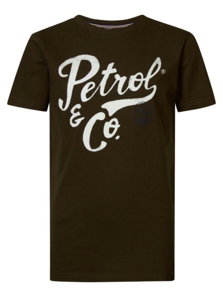 Petrol shirt classic print desert palm (TSR601-7116)