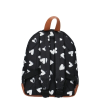 Rugzak Kidzroom Black and white heart small (31 x 23 x 9 cm)