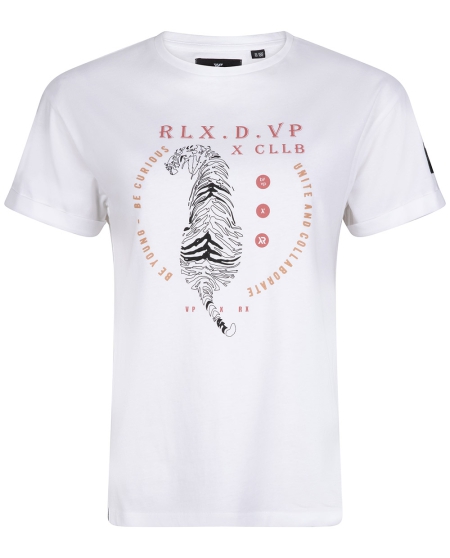 Rellix x Van Persie shirt tiger white (G3173)