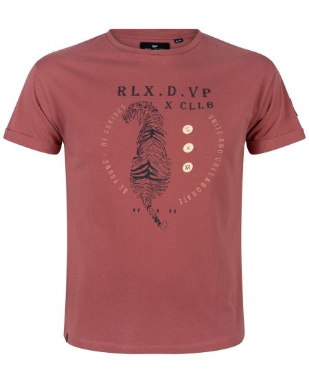 Rellix x Van Persie shirt tiger rusty red (G3176)