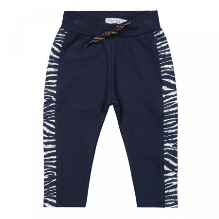 Dirkje broek navy met zebra band (F40372-35)