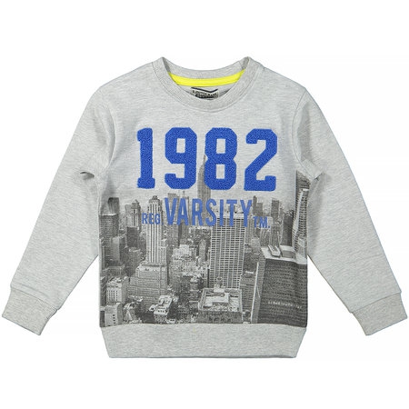 DJ Dutchjeans sweater grey melee 1982 (f40136-45)