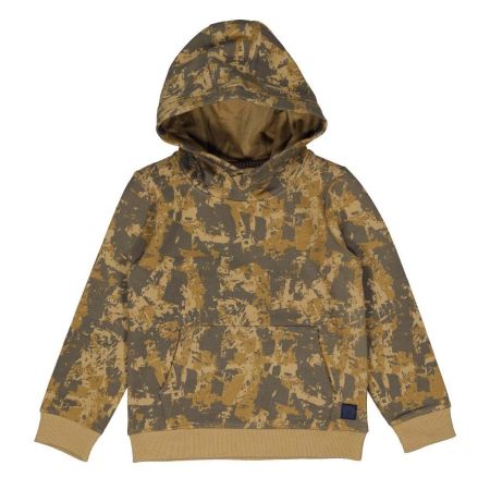 Levv hoodie Sivan aop grunge sand stone