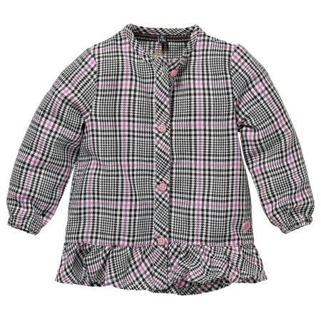 Quapi blouse Liva aop pink candy check