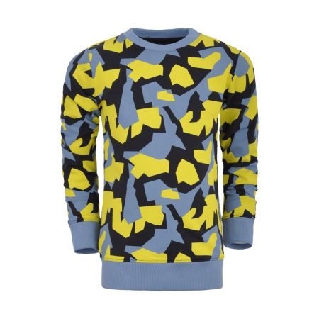 Unrealba6 sweater blue black geel (21W-004)
