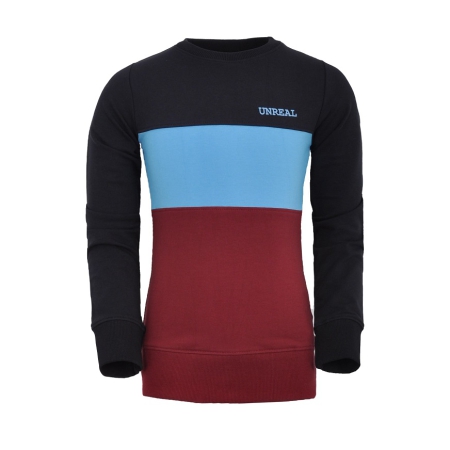 Unrealba6 sweater red black blue (21W-029)