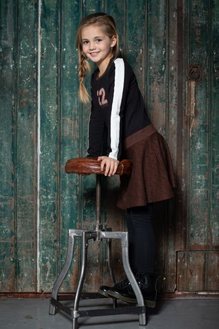 Lovestation22 jurk Laura chestnut brown (B22-815)