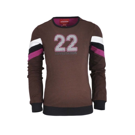 Lovestation22 sweater Maaike chestnut brown (B22-841)