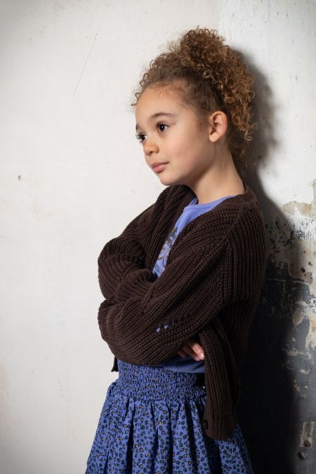 Lovestation22 cardigan Mathilda chestnut brown (B22-848)