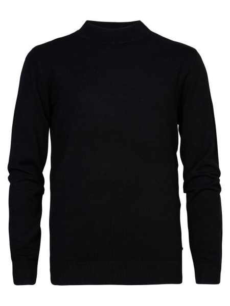 Petrol sweater collar black (KWC258-9999)