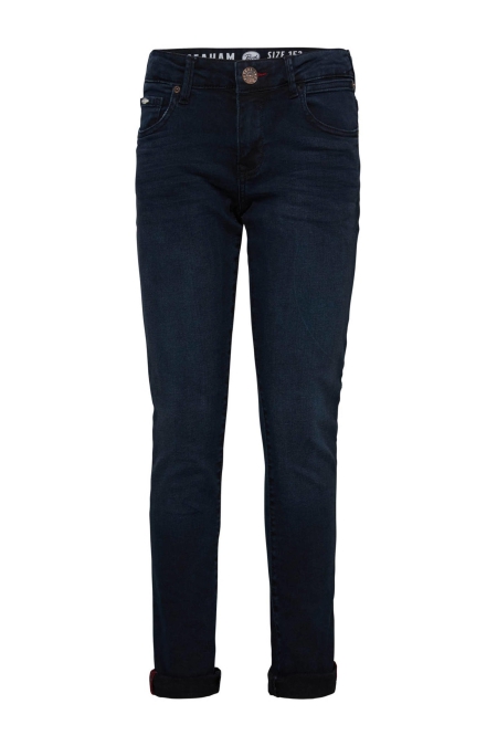 Petrol slim fit jeans Seaham blue black (5812)
