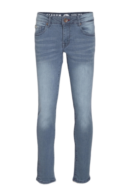 Petrol slim fit jeans Seaham blue grey (9708)
