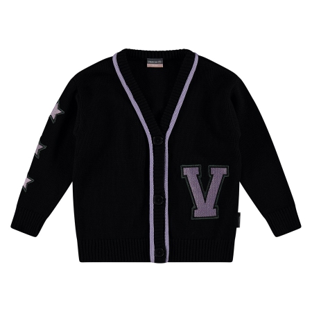 Vinrose vest black lila (GW22CA026)