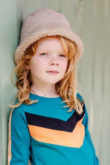 Louder! jurk Lindy lake green stripes