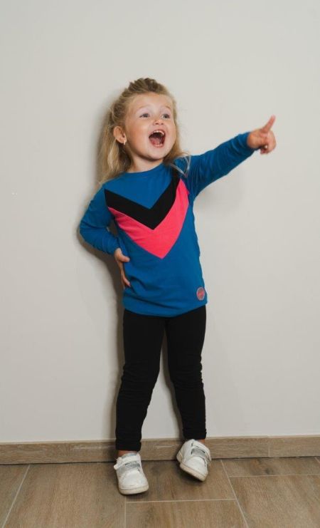 Louder! longsleeve Nova steel blue