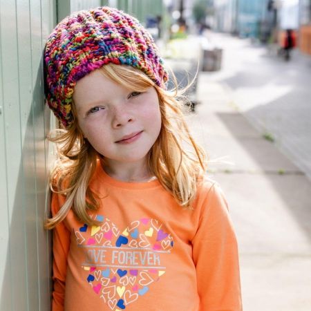 Louder! jurk Sofia nectarine hearts