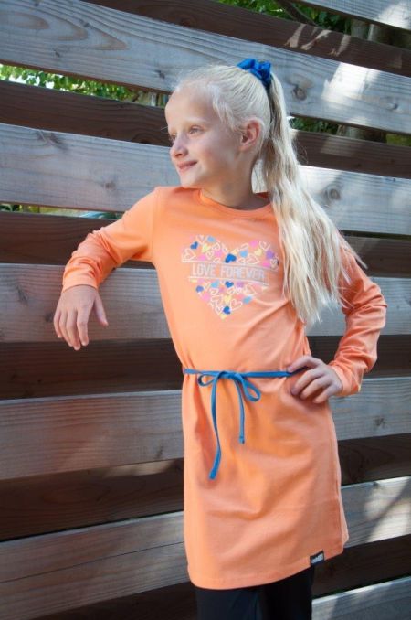 Louder! jurk Sofia nectarine hearts