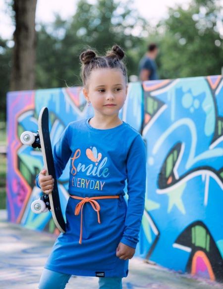 Louder! jurk Sofia steel blue