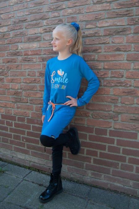 Louder! jurk Sofia steel blue