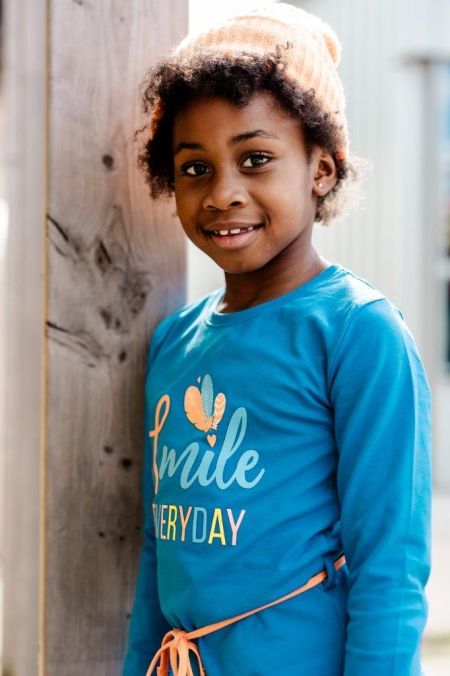 Louder! jurk Sofia steel blue