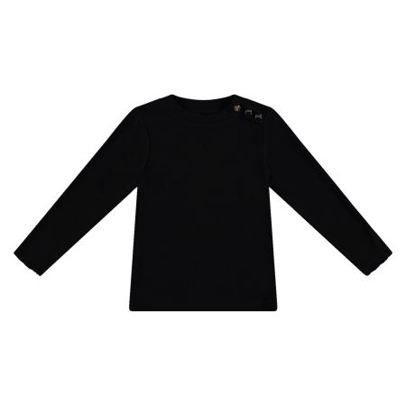 Vinrose rib longsleeve black (GW22LS002)