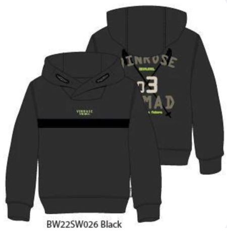 Vinrose hoodie black (BW22SW026)