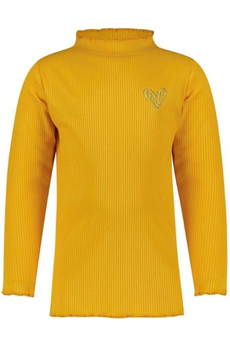 4President rib longsleeve Zari golden orange