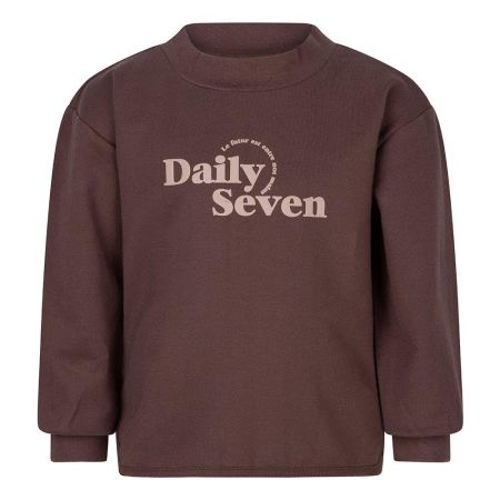 Daily7 longsleeve crewneck colneck dark mauve (4010)