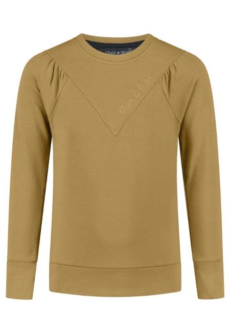 Chaos and Order sweater Pelle mustard