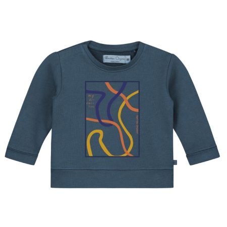 Smitten Organic sweater my direction jeans blauw (520211-0775)