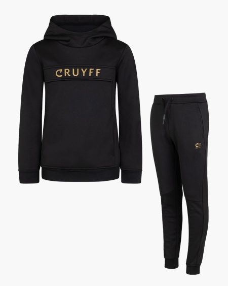Cruyff Fuerza suit black gold