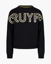 Cruyff Mover crewneck black gold (valt kort en wijd)