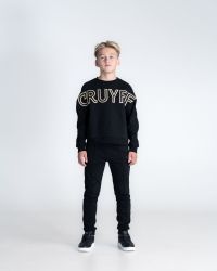 Cruyff Mover crewneck black gold (valt kort en wijd)