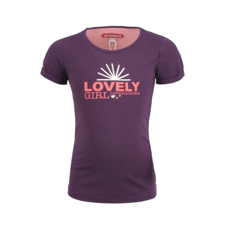 Lovestation22 t-shirt Ingrid purple coral (22-469)