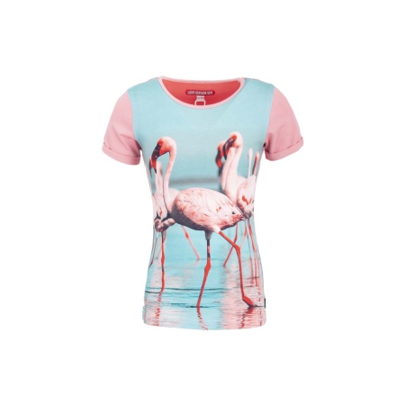 Lovestation22 t-shirt Gwen pink flamingo (A22G-481)