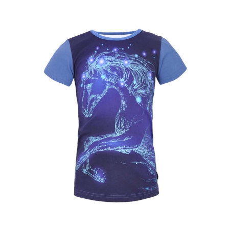 Lovestation22 t-shirt Ginny blue paard (LS22-A23-283)
