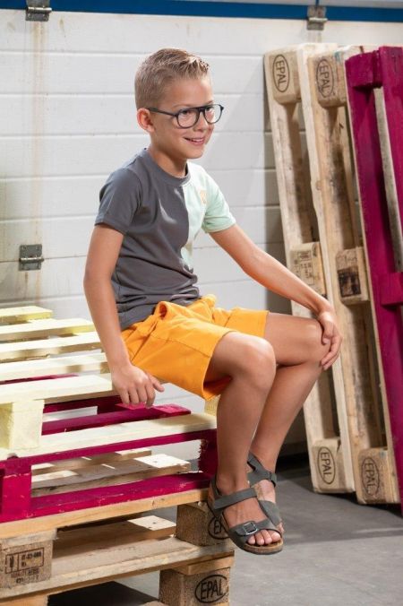 Nais t-shirt Faber grey mint (A23-455)