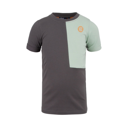 Nais t-shirt Faber grey mint (A23-455)