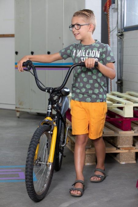 Nais t-shirt Franklyn grey mint (A23-461)