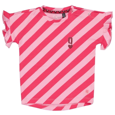 Quapi shirt Nance aop pink stripes diagonal