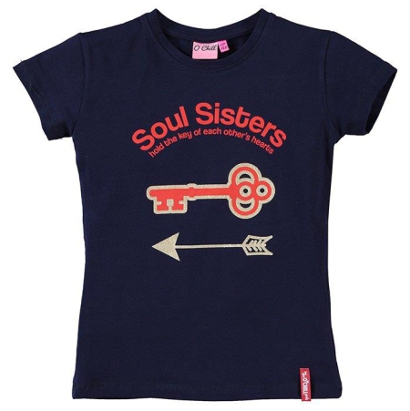 O'Chill shirt Fiona navy rood soul sisters sleutel